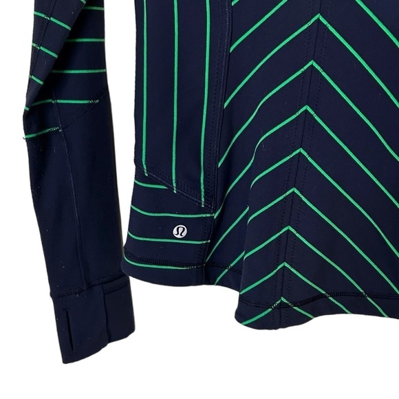 Lululemon Forme Jacket *Cuffins Slalom Stripe Inkwell / Inkwell - Picture 13 of 16